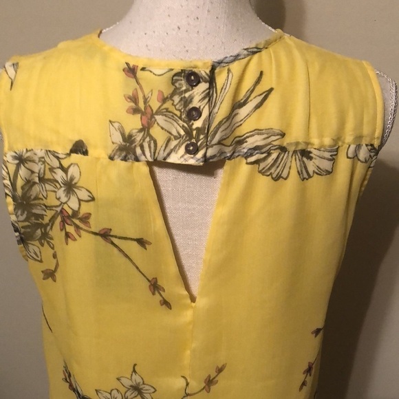 Vero Moda sleeveless top. Yellow, sz lg - Picture 4 of 7